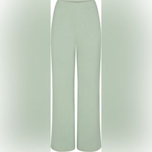 17. NWT Skims cozy light wide leg pants in MINT medium 💚